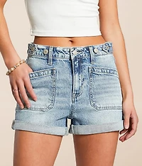 Rebecca High Rise Cuffed Stretch Short