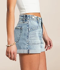 Rebecca High Rise Cuffed Stretch Short