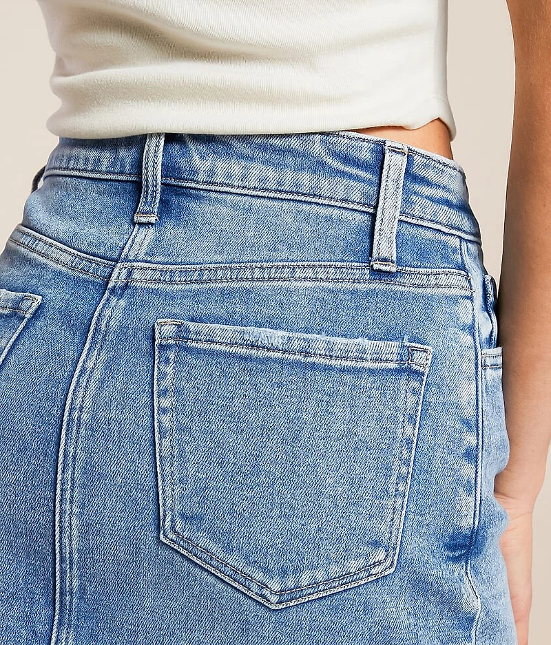 Claudia Denim Stretch Mini Skirt