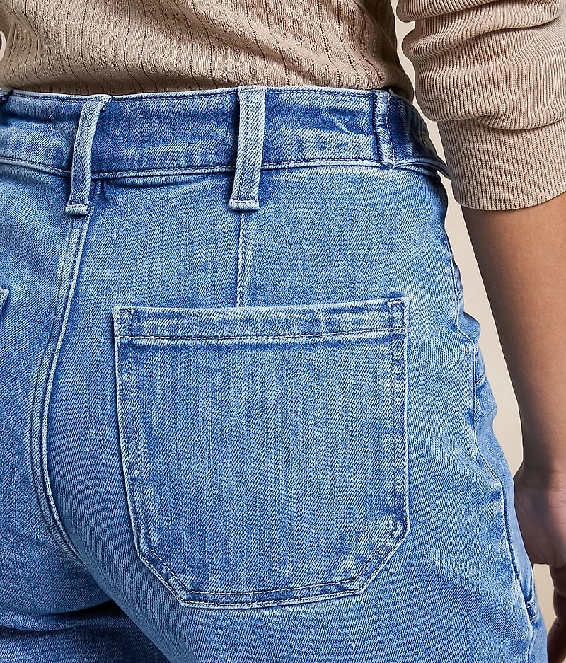 Olivia Cropped Wide Leg Stretch Jean