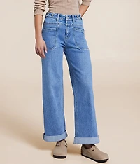 Olivia Cropped Wide Leg Stretch Jean