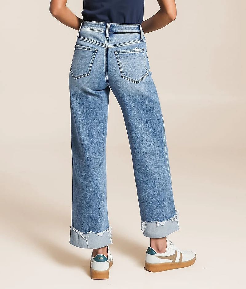 Kris Baggy Cropped Wide Leg Stretch Jean