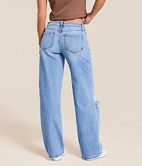 Aubrey Low Rise Baggy Wide Leg Strech Jean