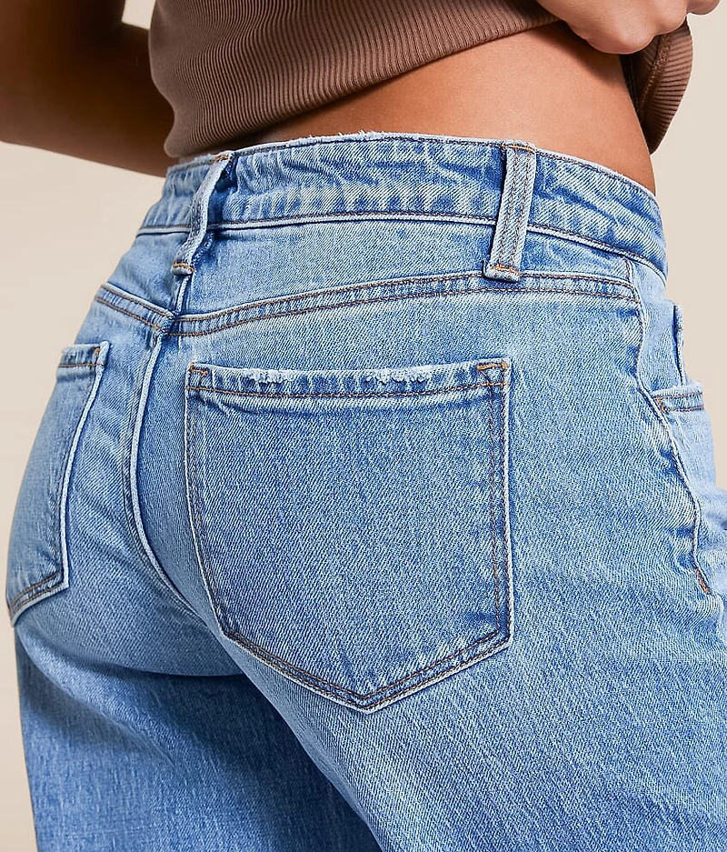Aubrey Low Rise Baggy Wide Leg Strech Jean