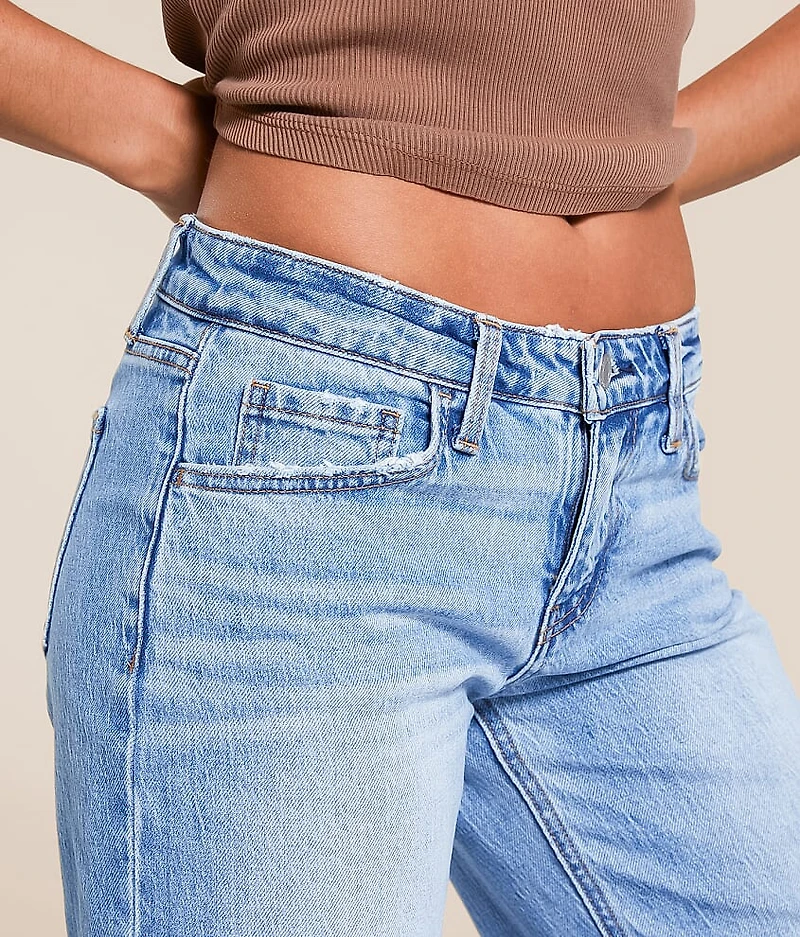 Aubrey Low Rise Baggy Wide Leg Strech Jean