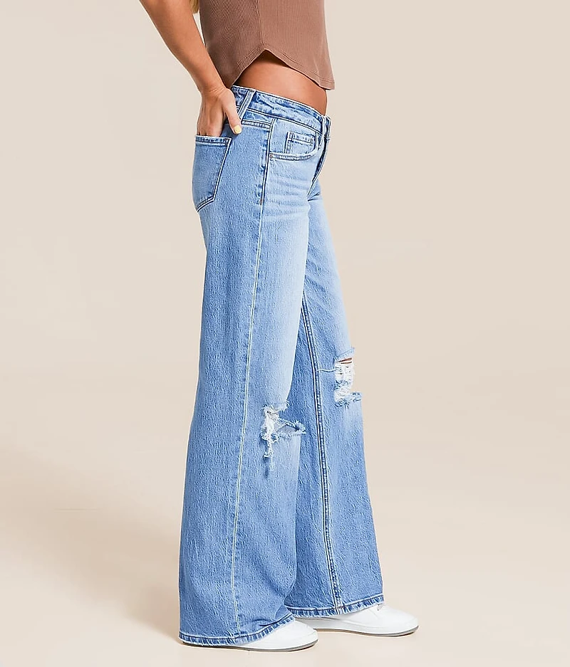 Aubrey Low Rise Baggy Wide Leg Strech Jean