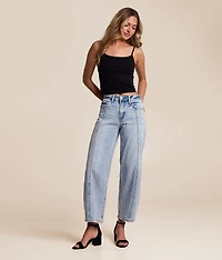 Kate Rhinestone Barrel Jean