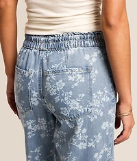 Kris Baggy Wide Leg Floral Jean