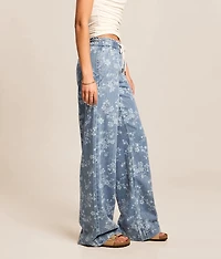 Kris Baggy Wide Leg Floral Jean