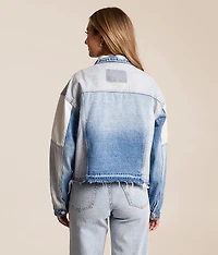 Color Blocked Denim Jacket