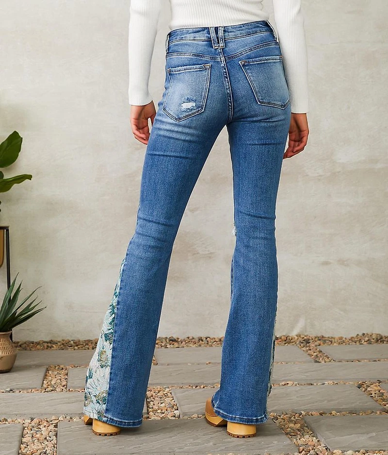 VERVET High Rise Flare Stretch Jean
