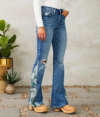 VERVET High Rise Flare Stretch Jean