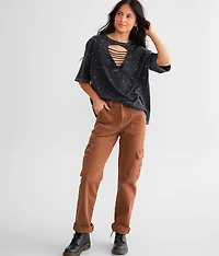 High Rise Stretch Cargo Pant