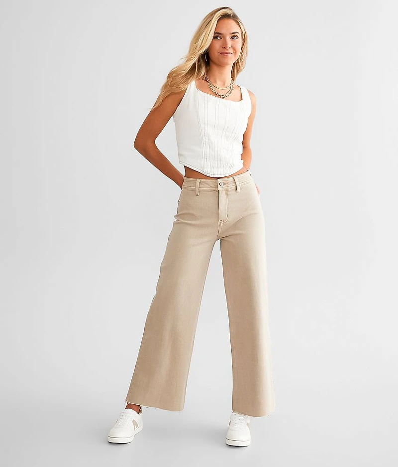 Cropped Wide Leg Pant