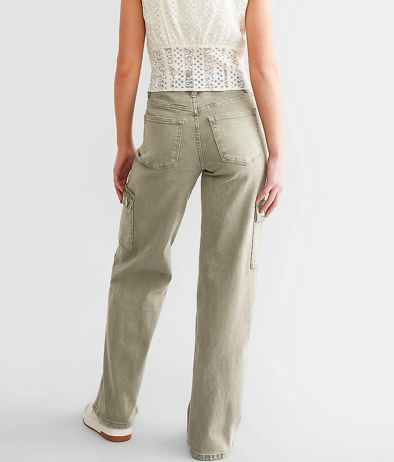 Lindsey Wide Leg Stretch Cargo Pant