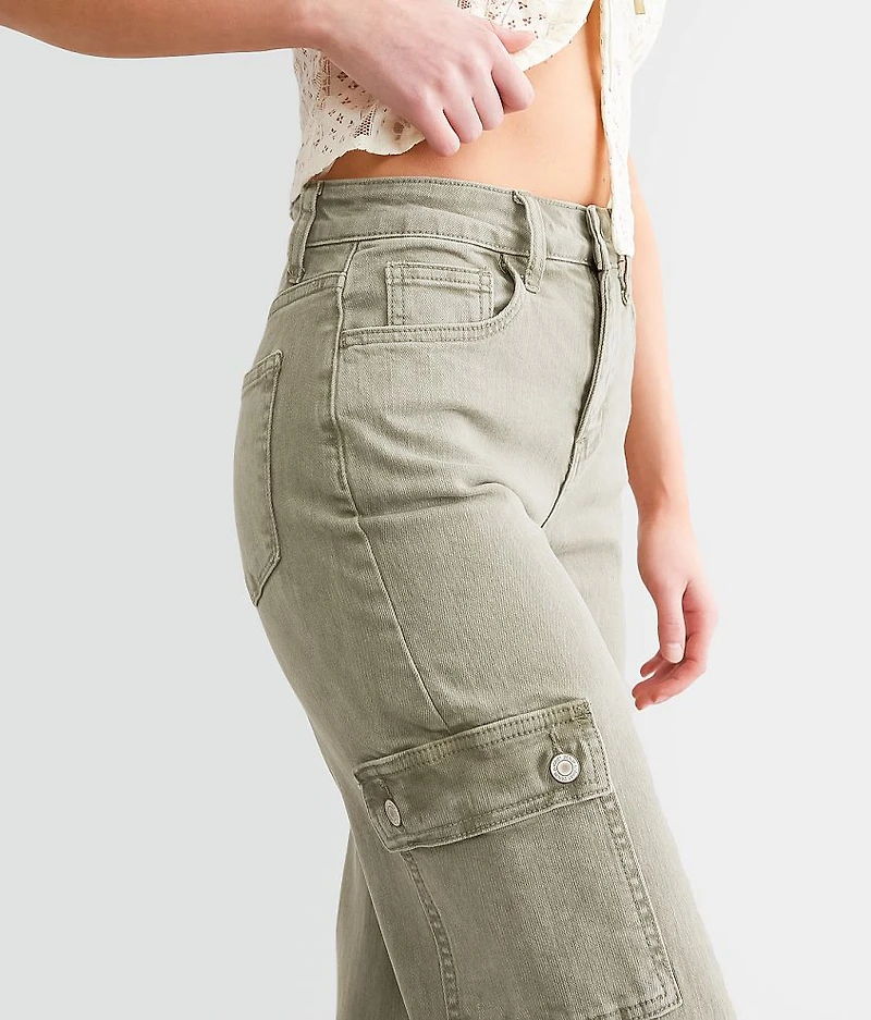 Lindsey Wide Leg Stretch Cargo Pant