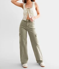 Lindsey Wide Leg Stretch Cargo Pant