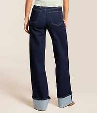 Olivia Wide Leg Stretch Cuffed Jean