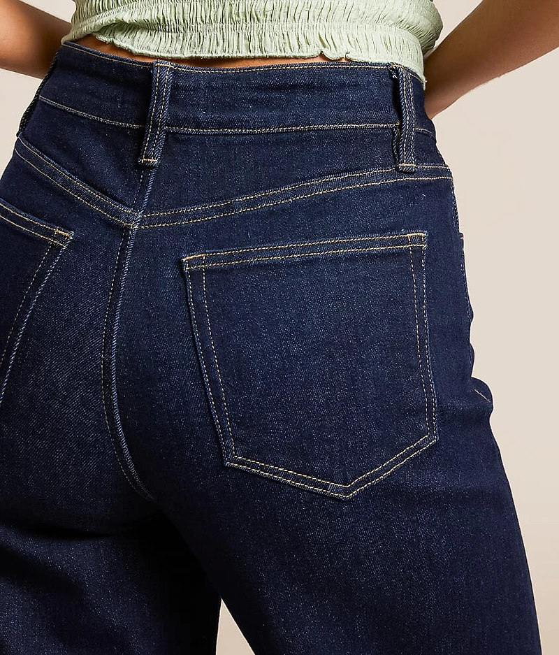 Olivia Wide Leg Stretch Cuffed Jean