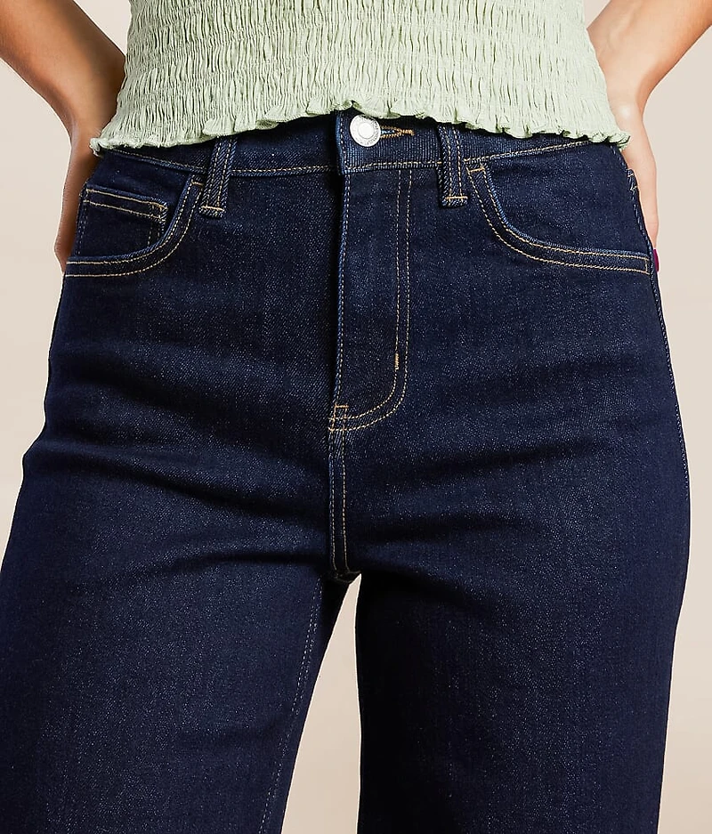 Olivia Wide Leg Stretch Cuffed Jean