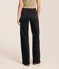 Olivia Rhinestone High Rise Wide Leg Stretch Jean