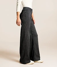 Olivia Striped Wide Leg Stretch Jean