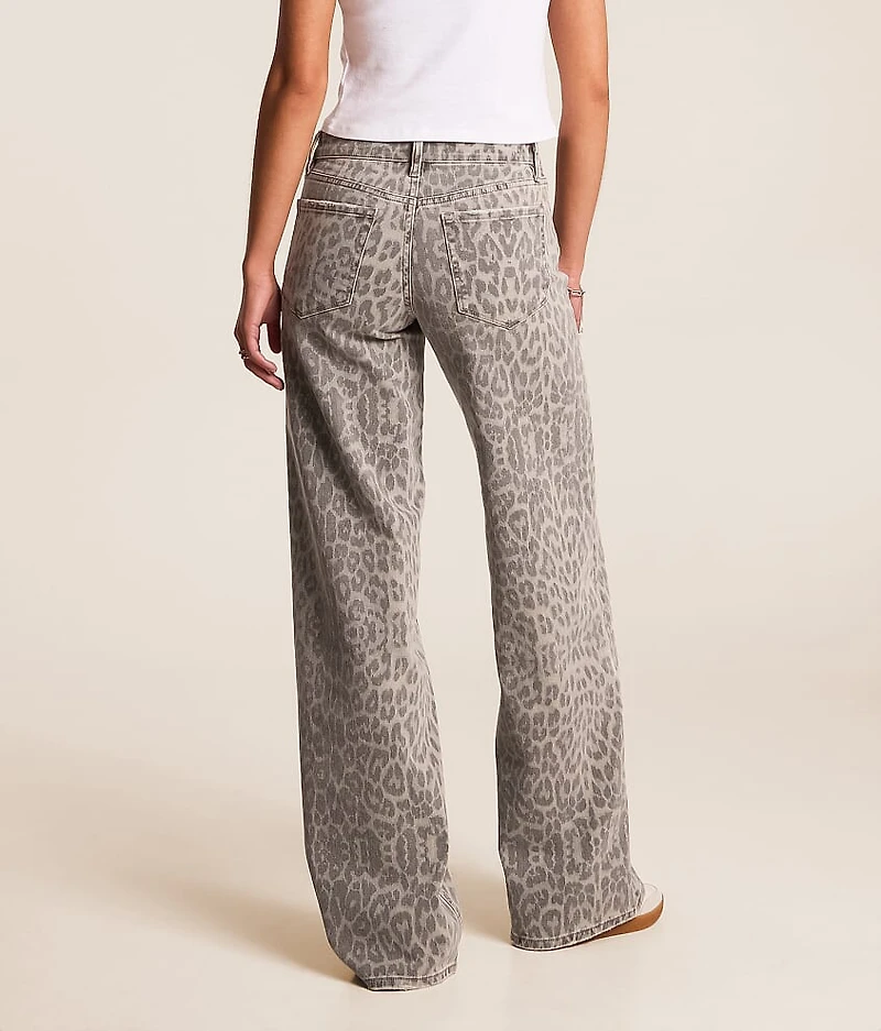 Olivia Leopard Wide Leg Jean