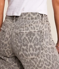 Olivia Leopard Wide Leg Jean