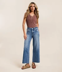 Olivia Cropped Wide Leg Stretch Jean