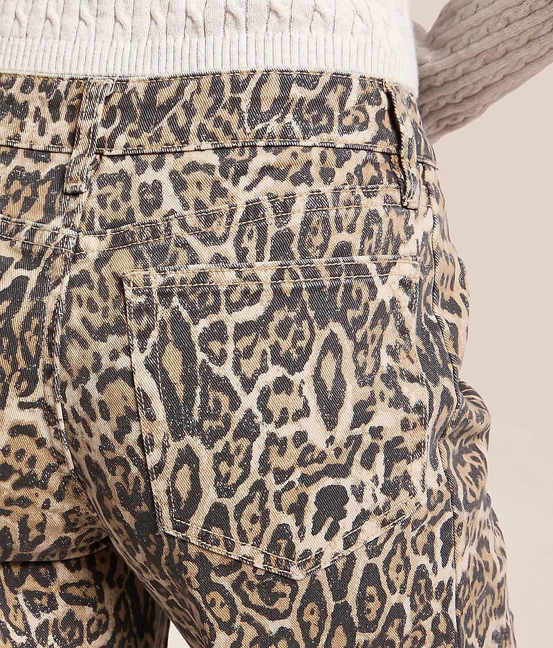 Kris Baggy Wide Leg Leopard Jean