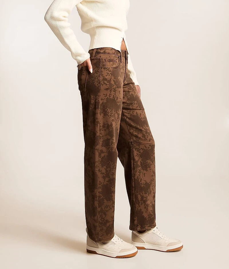 Kate Floral Barrel Stretch Jean