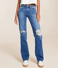Evie Mid-Rise Classic Straight Stretch Jean