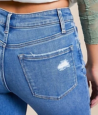 Evie Mid-Rise Cropped Straight Stretch Jean