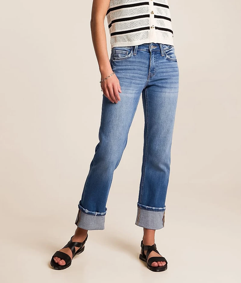 Evie Mid-Rise Cropped Straight Jean