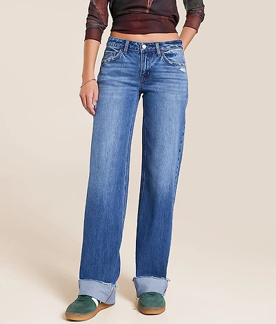 Kris Low Rise Baggy Stretch Jean