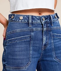 Olivia High Rise Cropped Wide Leg Stretch Jean