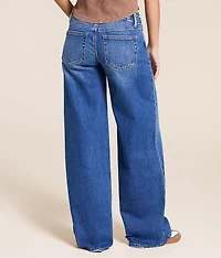 V-Front Wide Leg Stretch Jean