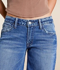 V-Front Wide Leg Stretch Jean
