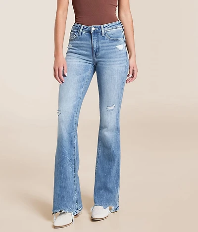 Bella Mid-Rise Flare Stretch Jean