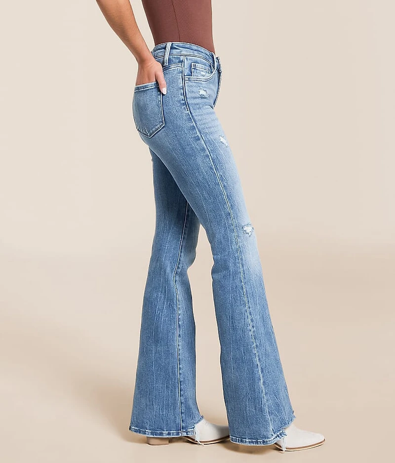 Bella Mid-Rise Flare Stretch Jean