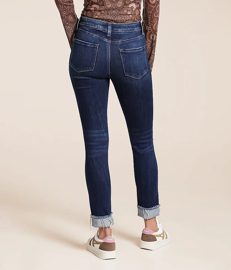 Haylie High Rise Ankle Skinny Stretch Cuffed Jean