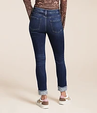 Haylie High Rise Ankle Skinny Stretch Cuffed Jean