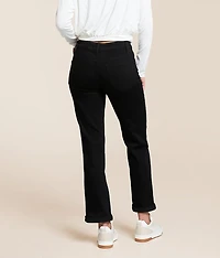 Evie Mid-Rise Cropped Straight Stretch Jean