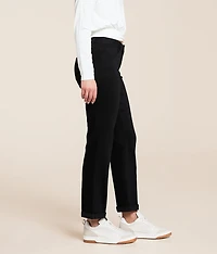 Evie Mid-Rise Cropped Straight Stretch Jean