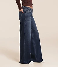 V-Front Wide Leg Stretch Jean