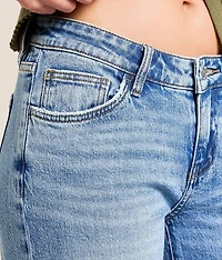 V-Front Wide Leg Stretch Jean