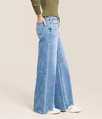 V-Front Wide Leg Stretch Jean