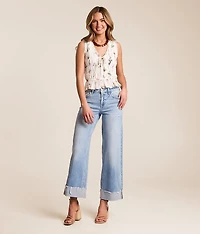 Olivia Cropped Wide Leg Stretch Jean
