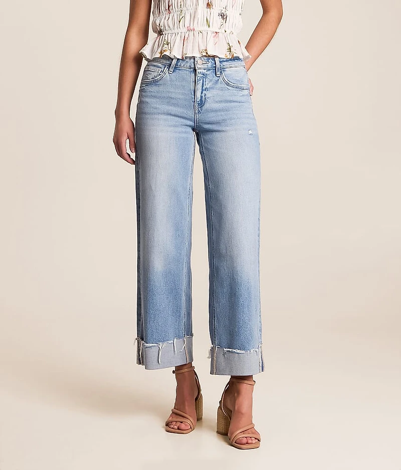 Olivia Cropped Wide Leg Stretch Jean