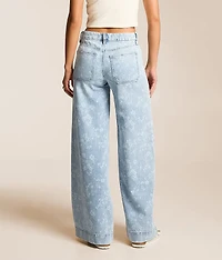 Olivia Floral Wide Leg Stretch Jean
